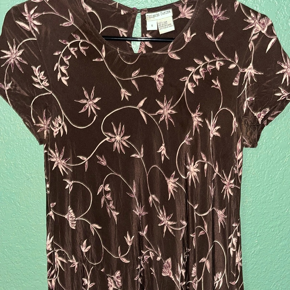 💯 silk Tuileries Garden maxi dress
